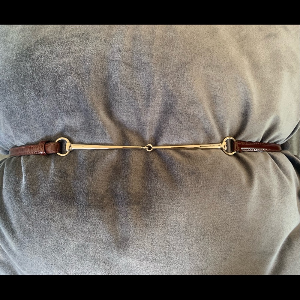 Gucci Brown and Gold Women's Belt